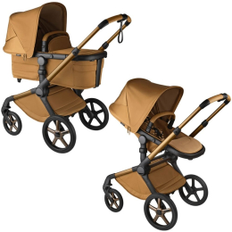 Коляска 2 в 1 Bugaboo Fox 5 NOIR Limited Edition цвет Amber Glow