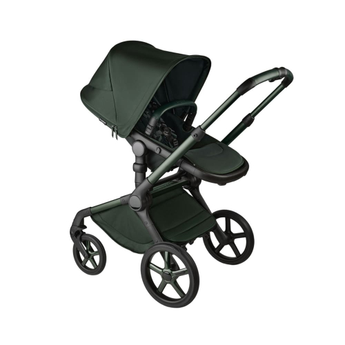 Коляска 2 в 1 Bugaboo Fox 5 NOIR Limited Edition цвет Midnight Green