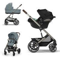 Коляска 3 в 1 Cybex Balios S Lux 2025 цвет Stormy Blue + Автокресло Aton B2