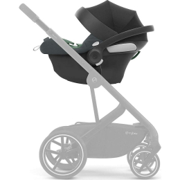 Коляска 3 в 1 Cybex Balios S Lux 2025 цвет Moon Black + Автокресло Aton B2