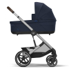 Коляска 3 в 1 Cybex Balios S Lux 2025 цвет Ocean Blue шасси Silver