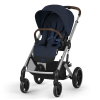 Коляска 3 в 1 Cybex Balios S Lux 2025 цвет Ocean Blue шасси Silver