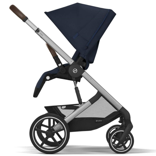 Коляска 3 в 1 Cybex Balios S Lux 2025 цвет Ocean Blue шасси Silver