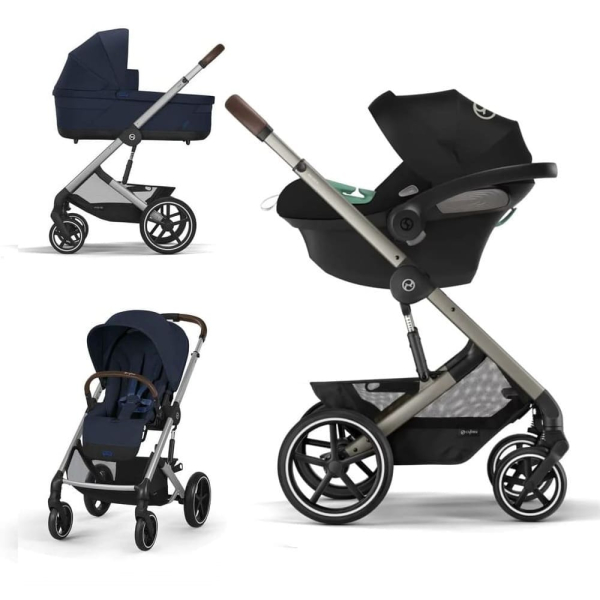 Коляска 3 в 1 Cybex Balios S Lux 2025 цвет Ocean Blue + Автокресло Aton B2