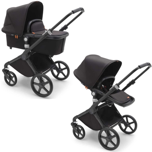 Коляска 2 в 1 Bugaboo Fox Cup Midnight Black (Черный)