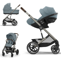 Коляска 3 в 1 Cybex Balios S Lux 2025 цвет Stormy Blue + Автокресло Cloud G Plus