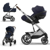 Коляска 3 в 1 Cybex Balios S Lux 2025 цвет Ocean Blue + Автокресло Cloud G Plus