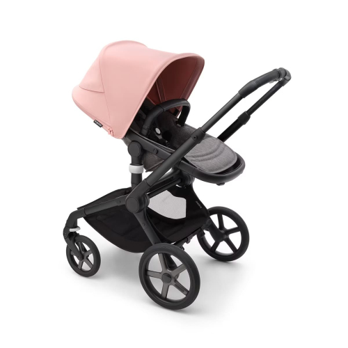 Коляска 2 в 1 Bugaboo Fox 5 Morning pink/grey melange шасси Black