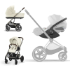 Коляска 3 в 1 Cybex Balios S Lux 2025 цвет Seashell Beige + Автокресло Cloud T Plus (цвет на выбор)