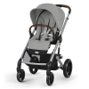 Коляска 3 в 1 Cybex Balios S Lux 2025 цвет Stone Grey + Автокресло Cloud T Plus цвет Mirage Grey