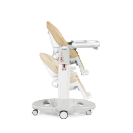 Стульчик для кормления Peg Perego Tatamia Follow Me цвет Paloma (бежевая кожа)