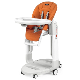 Стульчик для кормления Peg Perego Tatamia Follow Me цвет Wonder Orange (оранжевая ткань)