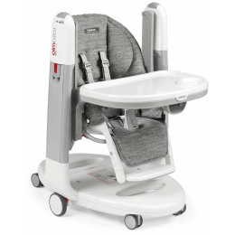 Стульчик для кормления Peg Perego Tatamia Follow Me цвет Wonder Grey (серая ткань)