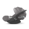 Коляска 3 в 1 Cybex Priam 4 цвет Mirage Grey шасси Matt Black + Автокресло Cybex Cloud T Plus цвет Mirage Grey