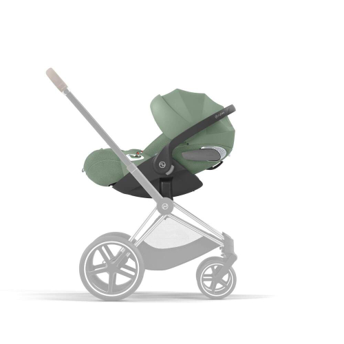 Коляска 3 в 1 Cybex Priam 4 цвет Leaf Green шасси Matt Black + Автокресло Cybex Cloud T Plus цвет Leaf Green