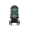 Коляска 3 в 1 Cybex Priam 4 цвет Leaf Green шасси Matt Black + Автокресло Cybex Cloud T Plus цвет Leaf Green