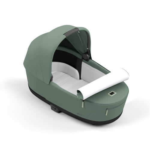 Коляска 3 в 1 Cybex Priam 4 цвет Leaf Green шасси Rosegold + Автокресло Cybex Cloud T Plus цвет Leaf Green