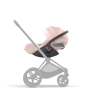 Коляска 3 в 1 Cybex Priam 4 цвет Peach Pink шасси Matt Black + Автокресло Cybex Cloud T Plus цвет Peach Pink