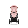 Коляска 3 в 1 Cybex Priam 4 цвет Peach Pink шасси Chrome с коричневой ручкой + Автокресло Cybex Cloud T Plus цвет Peach Pink