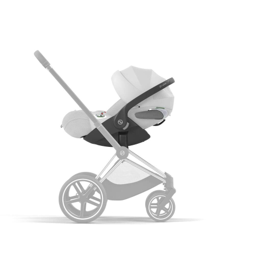 Коляска 3 в 1 Cybex Priam 4 цвет Off White шасси Matt Black + Автокресло Cybex Cloud T Plus цвет Platinum White