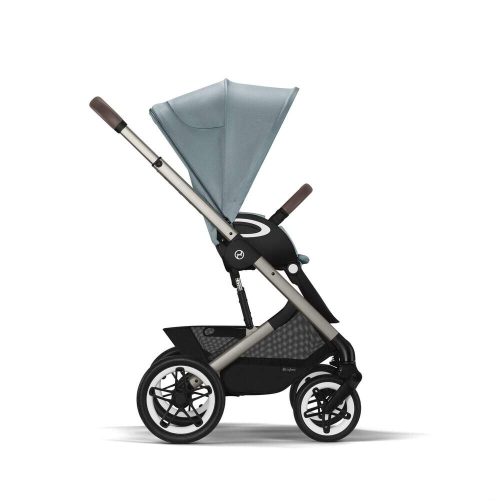 Прогулочная коляска Cybex Talos S Lux 2025 цвет Stormy Blue шасси Taupe