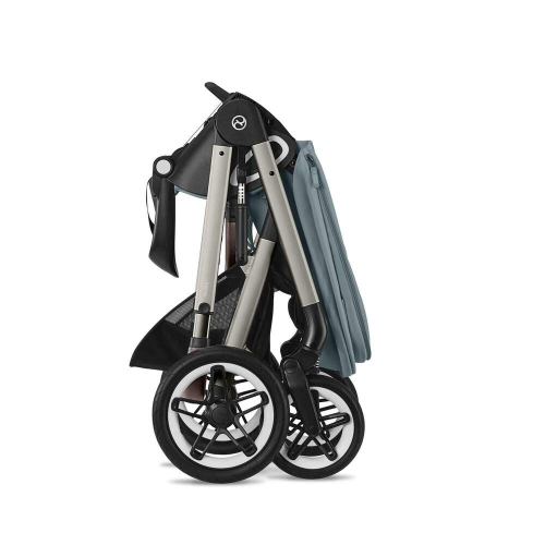 Прогулочная коляска Cybex Talos S Lux 2025 цвет Stormy Blue шасси Taupe