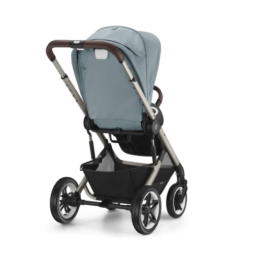 Прогулочная коляска Cybex Talos S Lux 2025 цвет Stormy Blue шасси Taupe