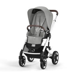 Коляска 2 в 1 Cybex Talos S Lux 2025 цвет Stone Grey шасси Silver + 2 дождевика