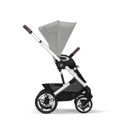 Коляска 2 в 1 Cybex Talos S Lux 2025 цвет Stone Grey шасси Silver + 2 дождевика