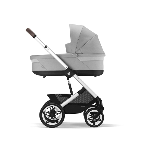 Коляска 3 в 1 Cybex Talos S Lux 2025 цвет Stone Grey шасси Silver + Автокресло Aton