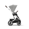 Коляска 3 в 1 Cybex Talos S Lux 2025 цвет Stone Grey шасси Silver + Автокресло Aton