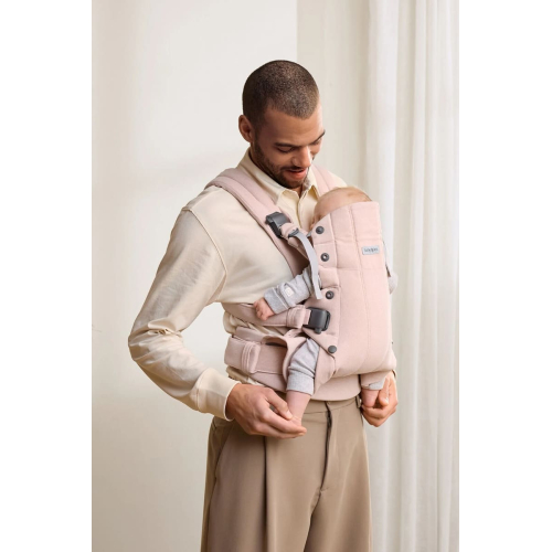 Эргорюкзак BabyBjorn Harmony Woven Mélange Light pink (Светло-розовый)