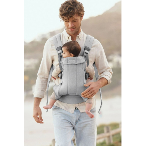 Эргорюкзак BabyBjorn Harmony Woven Mélange Light gray (Светло-серый)