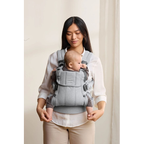 Эргорюкзак BabyBjorn Harmony Woven Mélange Light gray (Светло-серый)