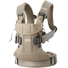 Эргорюкзак BabyBjorn One Air 3D Mesh Gray beige (Бежевый)