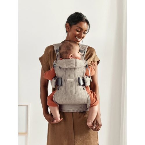 Эргорюкзак BabyBjorn One Air 3D Mesh Gray beige (Бежевый)