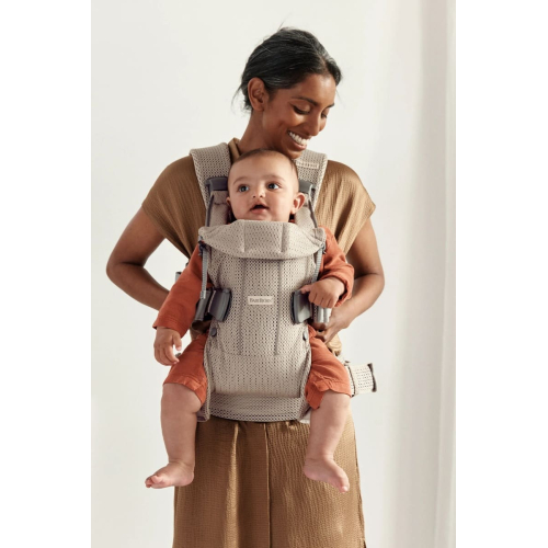 Эргорюкзак BabyBjorn One Air 3D Mesh Gray beige (Бежевый)