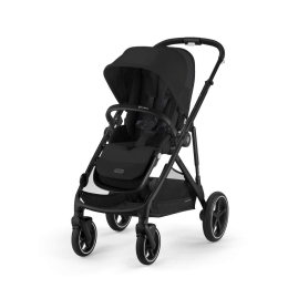 Коляска 2 в 1 Cybex Gazelle S 2025 цвет Moon Black шасси Black