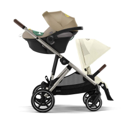 Коляска 2 в 1 Cybex Gazelle S 2025 цвет Seashell Beige шасси Taupe