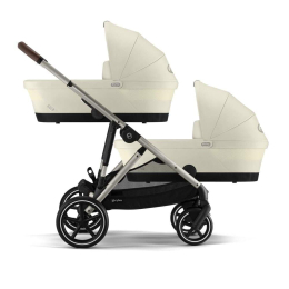Коляска 2 в 1 Cybex Gazelle S 2025 цвет Seashell Beige шасси Taupe