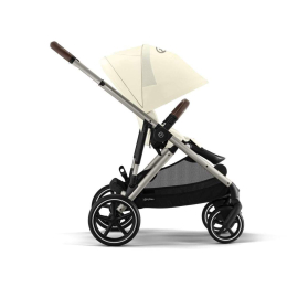 Коляска 2 в 1 Cybex Gazelle S 2025 цвет Seashell Beige шасси Taupe