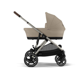 Коляска 2 в 1 Cybex Gazelle S 2025 цвет Almond Beige шасси Taupe
