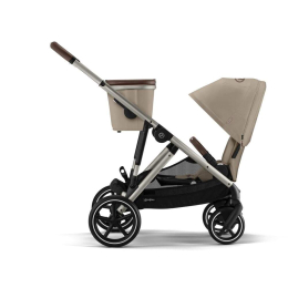 Коляска 2 в 1 Cybex Gazelle S 2025 цвет Almond Beige шасси Taupe