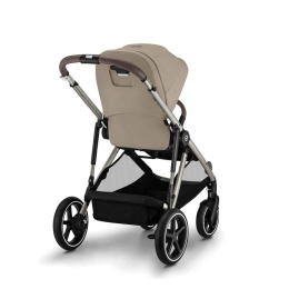 Коляска 2 в 1 Cybex Gazelle S 2025 цвет Almond Beige шасси Taupe