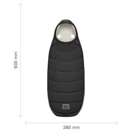 Конверт-накидка на ножки Cybex Platinum Footmuff Sepia Black (Черный)