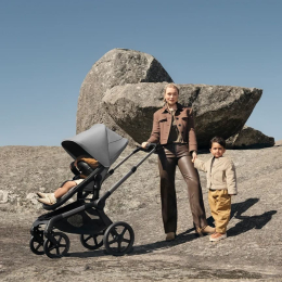 Коляска 2 в 1 Bugaboo Fox 5 Renew цвет Moon grey шасси Graphite