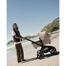 Коляска 2 в 1 Bugaboo Fox 5 Renew цвет Desert taupe шасси Black