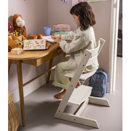 Стульчик Stokke Tripp Trapp Бук цвет Whitewash 100105