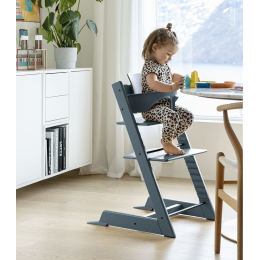 Стульчик Stokke Tripp Trapp Бук цвет Fjord Blue (Голубой фьорд)