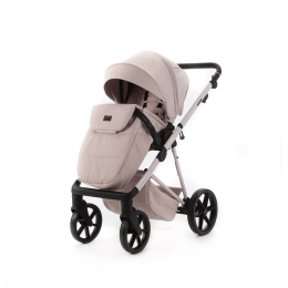 Коляска 2 в 1 Adamex Delta Nature DN-2-ROSE (Розовая ткань-розовая рама)